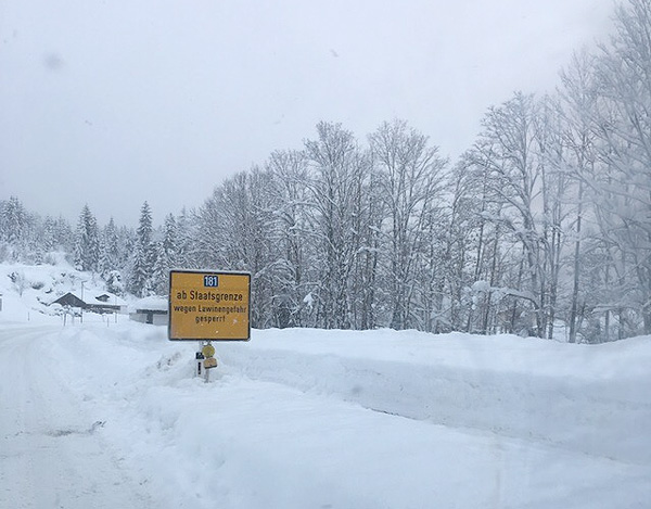 Австрия лавины